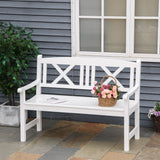 2-Seater Wooden Garden Bench