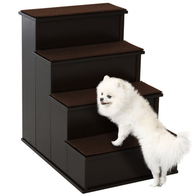 Dog Steps Pet Stairs for Bed Cat Ladder for Couch with Non-Slip Carpet, 15.7