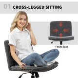 Criss Cross Chair with Wheels, Adjustable Height