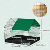 Cage métallique d'extérieur pour petits animaux pour lapins et chats