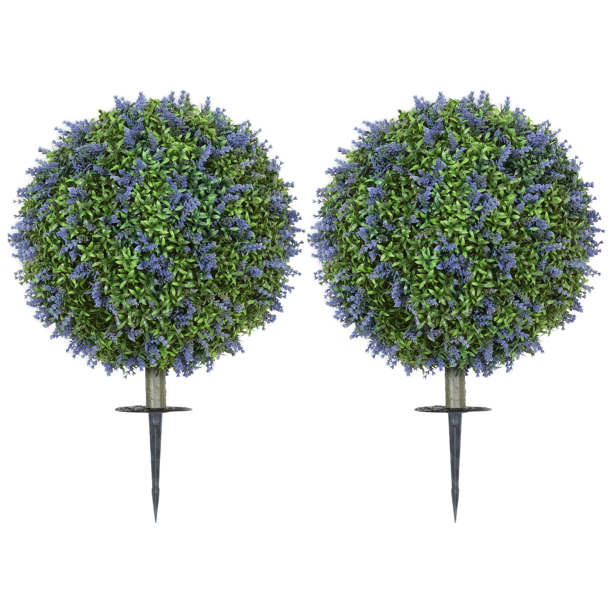 Artificial Plants Faux Lavender Set of 2