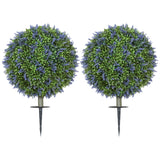 Artificial Plants Faux Lavender Set of 2
