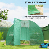 20x10x6.6ft Heavy Duty Outdoor Walk-in Tunnel Greenhouse Portable Garden Planting Warm House with PE Cover