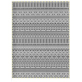 Tapis extérieur avec lumières USB, tapis de patio réversible avec sac de transport pour camping 12' x 9'