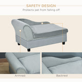 Pet Sofa Dog Couch Chaise Lounge Pet Bed with Storage Function Small Sized Dog Various Cat Sponge Cushioned Bed Lounge