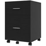 Mobile Filing Cabinet, Vertical File Cabinet with 2 Drawers, Wheels, for Letter or A4 File
