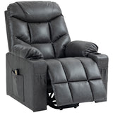 Lift Chair for Elderly, PU Leather Electric Recliner Chair with Quick Assembly