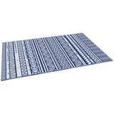 Tapis d'extérieur réversible, natte en plastique paille 6'x9' pour terrasse arrière