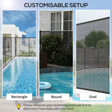 Clôture de piscine 4 panneaux, taille globale 4' x 12'