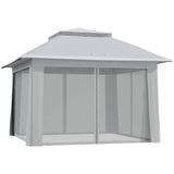 12' x 12' Foldable Pop-up Party Tent Instant Canopy Sun Shade Gazebo Shelter with Steel Frame