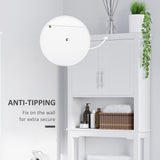 Over the Toilet Storage, Bathroom Cabinets Over Toilet, Cabinet Above Toilet with Doors and Shelves