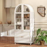 Arched Kitchen Pantry Cabinet, 71
