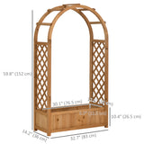 Raised Garden Bed with Arch Trellis