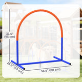 Dog Agility Training Equipment, 4 PCS Obstacle Course with Carrying Bag for Old Dogs