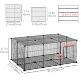 Small Animal Cage for Bunny, 22 Panels