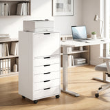 File Cabinet on Wheels Mobile Printer Stand with