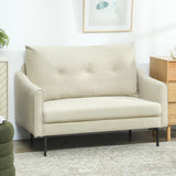 2 Seater Sofa, Small Modern Couch with High-Resilience Foam