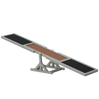 Wood Pet Seesaw Platform Dog Agility Training Equipment Run Game Toy Weather Resistant Pet Supplies