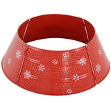 Metal Christmas Tree Collar, 26 Inch Round Christmas Tree Ring for Home Holiday Decoration