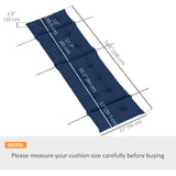 Patio Lounge Chair Cushion, 74.8