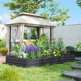 Galvanized Raised Bed, 8' x 4' x 1' Metal Planter Box, Outdoor Garden Box with Open Bottom for Flower Herb Vegetable