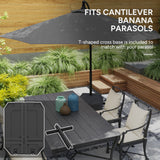 Umbrella Base Plastic Umbrella Stand for Cantilever Umbrella with Wheels
