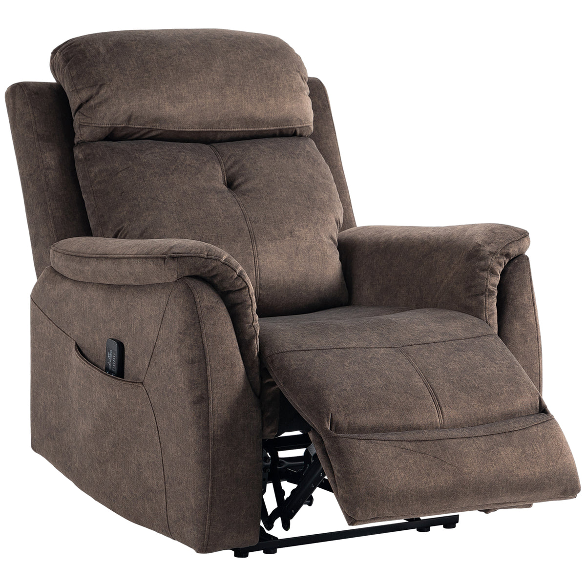Fauteuil inclinable manuel avec massage par vibration, fauteuil inclinable pour salon avec poches latérales