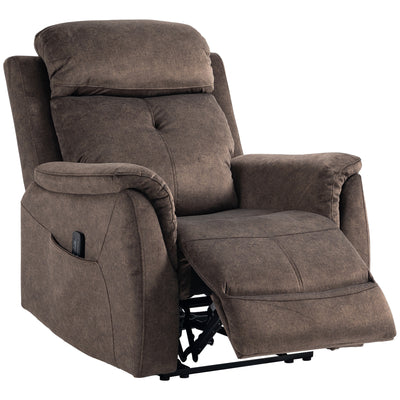 Fauteuil inclinable manuel avec massage par vibration, fauteuil inclinable pour salon avec poches latérales
