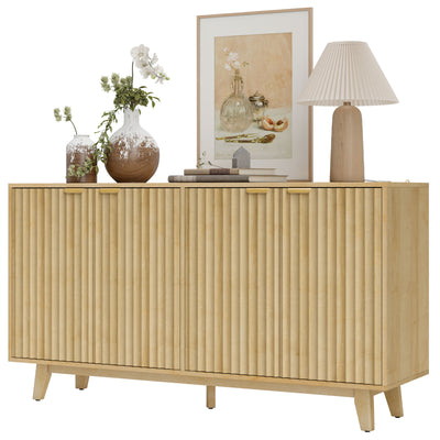 Fluted Sideboard Buffet Cabinet, 55