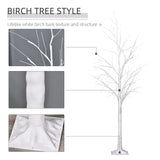 5FT Garden Birch Tree Light with 58 Warm LEDs and 8 Light Modes