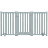 3-Panel Foldable Dog Gate with Feet for Medium Dogs and Below