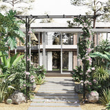 Metal Garden Arch Outdoor Walkway Arbor