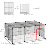Small Animal Cage for Bunny, 16 Panels