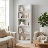 5-Tier Bookcase, Storage Bookshelf with Adjustable Shelves