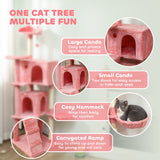 63 Inch Cat Tree with Sisal Scratching Posts