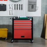 4-Drawer Tool Chest with 4 Wheels, Rolling Tool Box and Storage Cabinet