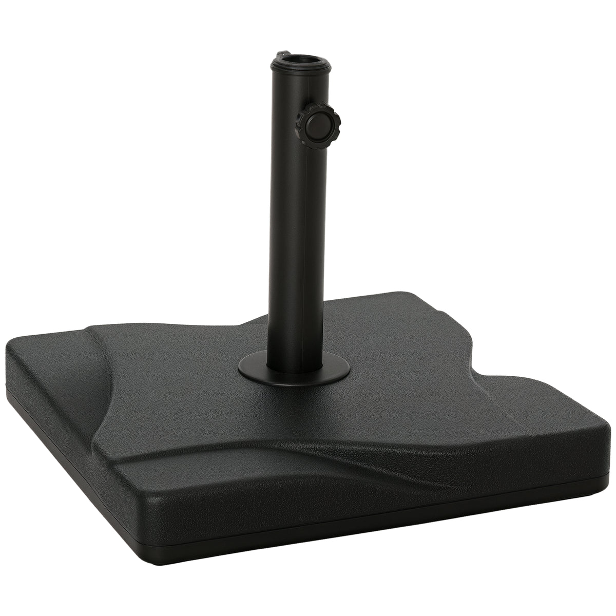 44lbs Square Cement Patio Umbrella Base Stand, Outdoor Garden Parasol Base Umbrella Weight Stand Holder Fits Φ1.3