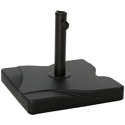 44lbs Square Cement Patio Umbrella Base Stand, Outdoor Garden Parasol Base Umbrella Weight Stand Holder Fits Φ1.3