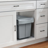 Pull Out Trash Can Under Cabinet, 10.6 Gallon (40L) Slide Out Garbage Can with 2 Removable Compartments