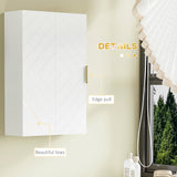 Bathroom Medicine Cabinet, Modern Wall Cabinet with Adjustable Shelves and Single Door for Laundry Room