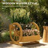 Bac Chariot en Bois, Jardinière Surélevée 3 Étages, 24