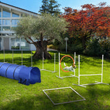 5Pcs Dog Agility Training Equipment with 8.7KG Net Weight, Adjustable Jump Ring