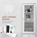 Tall Bathroom Cabinet, Bathroom Storage Cabinet with Drawers, 2 Doors and Adjustable Shelves