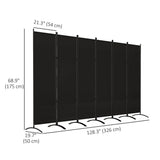 6 Panel Folding Room Divider