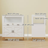 Hamster Cage with Storage Cabinet, Small Animal Cage with Pull Out Drawer and Acrylic Panels, 30
