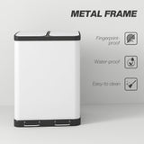 Poubelle de cuisine, poubelle à ordures 2 x 7,9 gal (2 x 30 L)