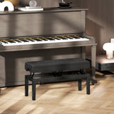 Banc de piano avec rangement, tabouret de piano réglable en hauteur, siège clavier capitonné PU cuir
