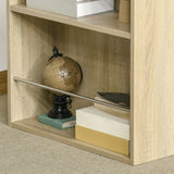 Bar Table Counter Height Dining Table with 3 Storage Shelves for Kitchen