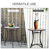 Table de patio mosaïque ronde 23,5