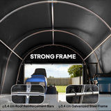 10' x 15' Portable Shed, Outdoor Storage Shed Tent with Roll-Up Zipper Door for Patio Garden Garage